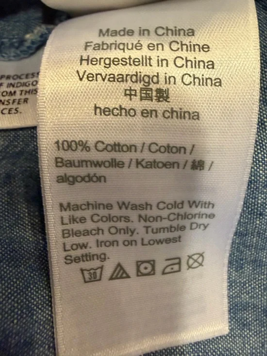 J.Crew Denim Smocked Crop Top Size 2X EUC - Picture 10 of 10